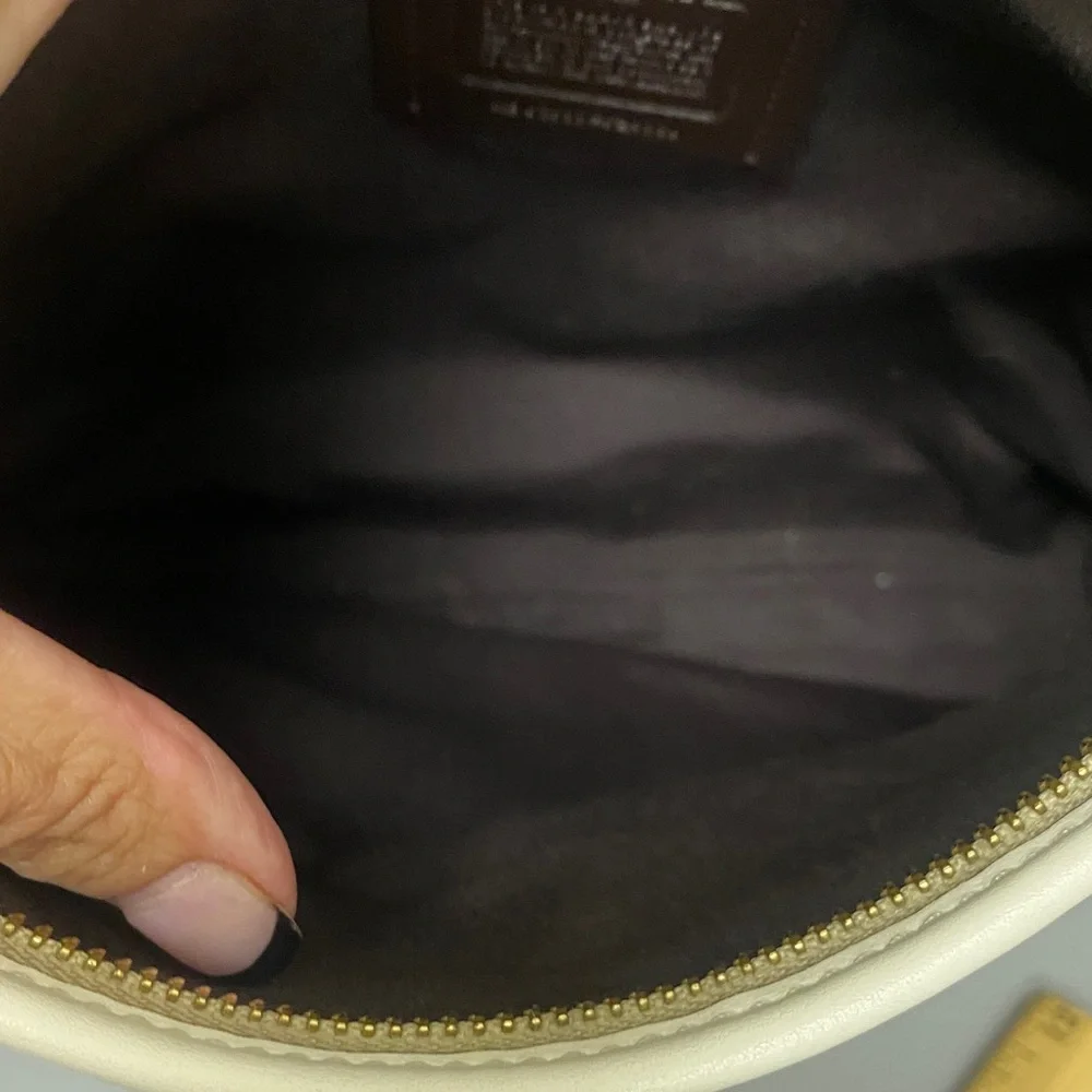 Coach Light Tan Signature Crossbody Bag